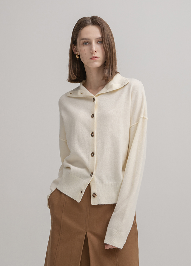 (SK-4687) Heavy Cotton A-Line Midi Skirt Korea