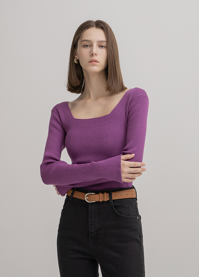 (PT-5314) Minimal Regular Fit Color Denim Pants Korea