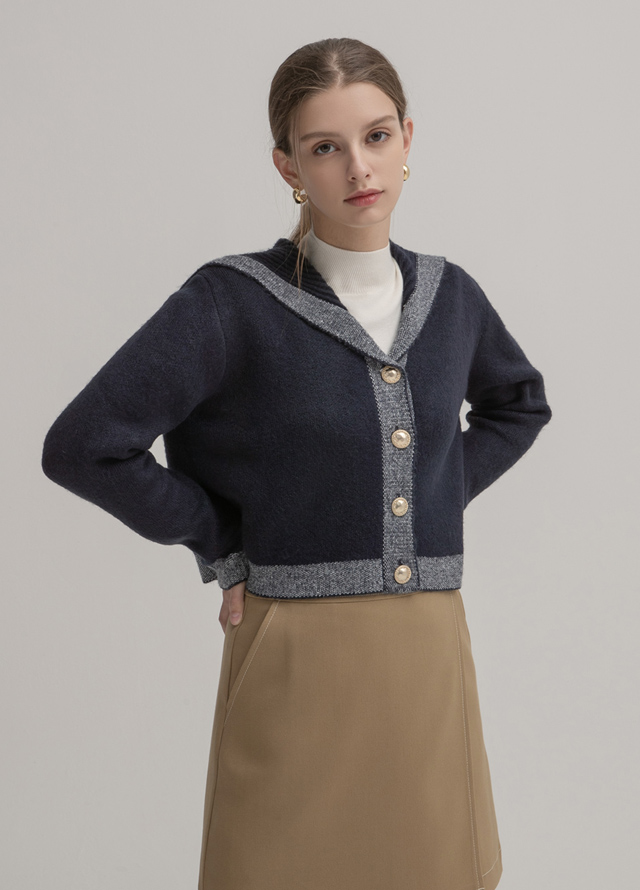 (T-4591)Signature Half Neck Soft Texture Tee Korea