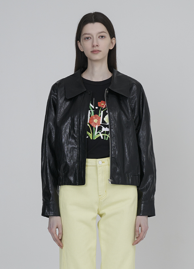 (PT-5378)Illusion Straight Cotton Denim Pants Korea