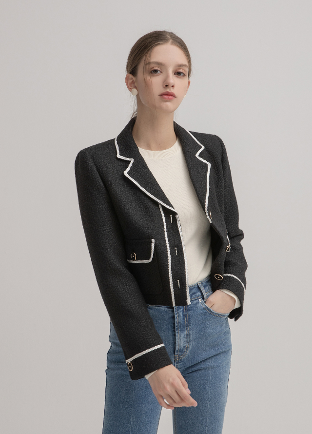 (OP-5655) Set-up hairy half-neck knit one-piece Korea