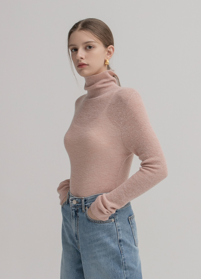 (JK-2720) Wool Minimal Muffler Set Handmade Crop Jacket S Korea