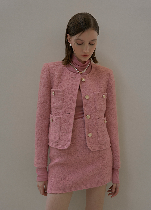(NT-6572)Signature Basic Slim Half Neck Knit Korea