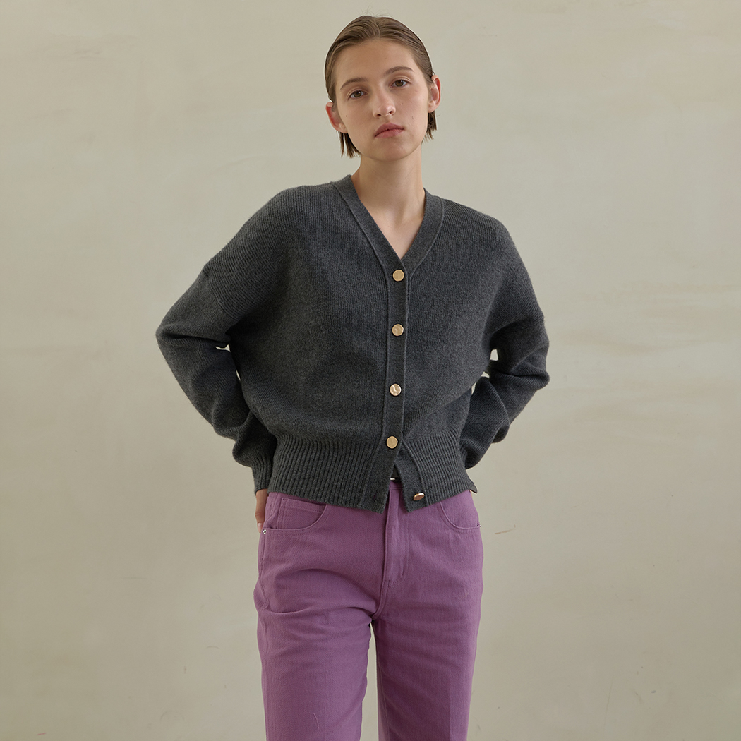 (CD-1993) Modern Wool Overfit Cardigan