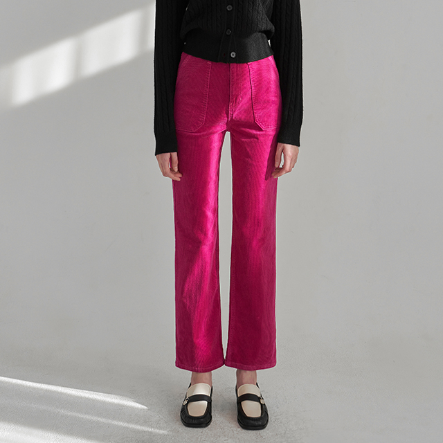 (PT-5354) Corduroy Out Pocket Slim Pants