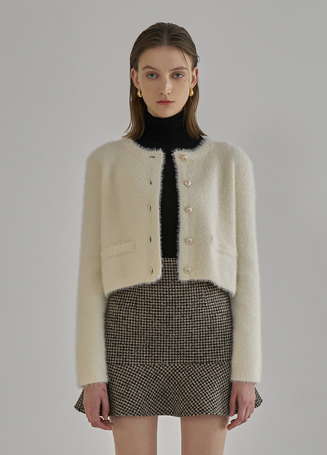 (PT-5353) Straight Cotton Peach Fleece Denim Pants Korea