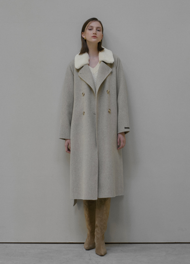 (CD-1998)Wool Vintage Boucle Hairy Crop Cardigan Korea