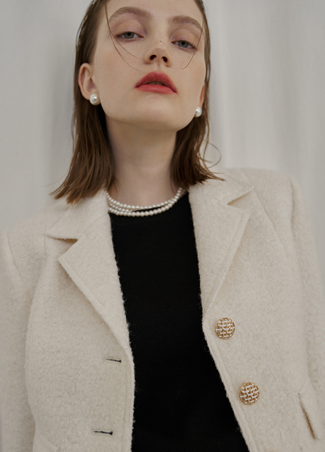 (SK-4718)Kendall Set-up Wool Buckle Mini Skirt Korea