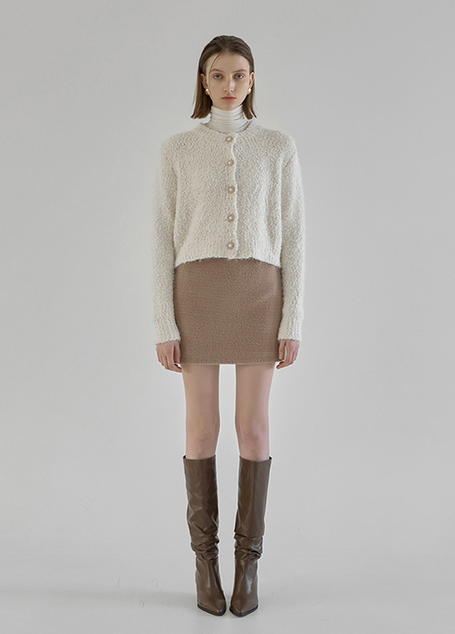 (T-4881)Signature Casual Slim Fit Mock Neck Knit Korea