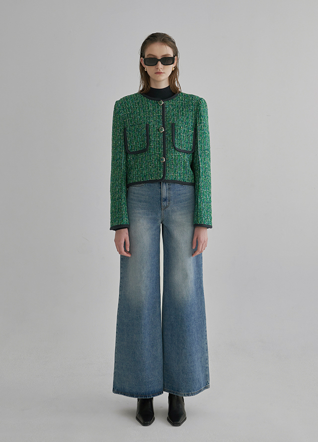 (NT-6572)Signature Basic Slim Half Neck Knit Korea