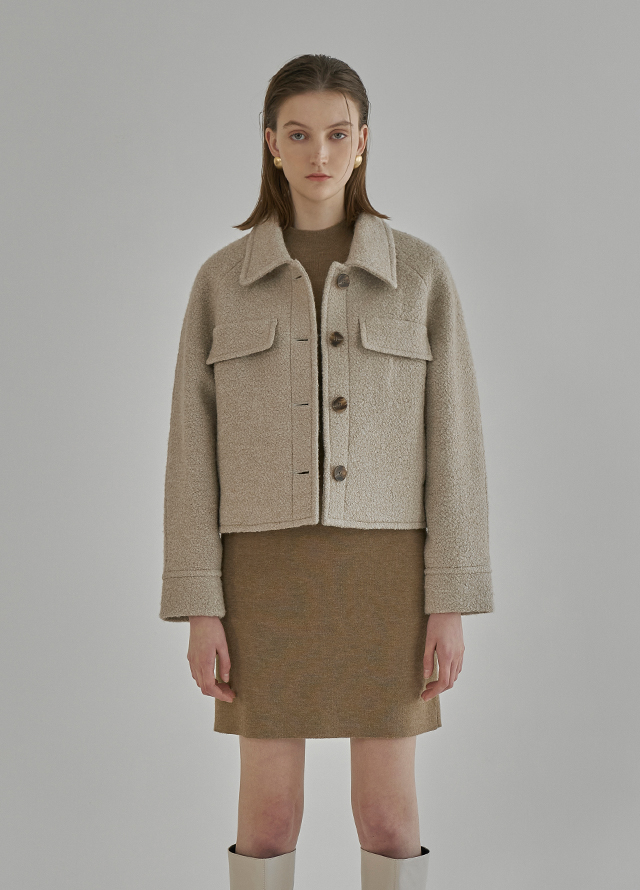 (T-4881)Signature Casual Slim Fit Mock Neck Knit Korea