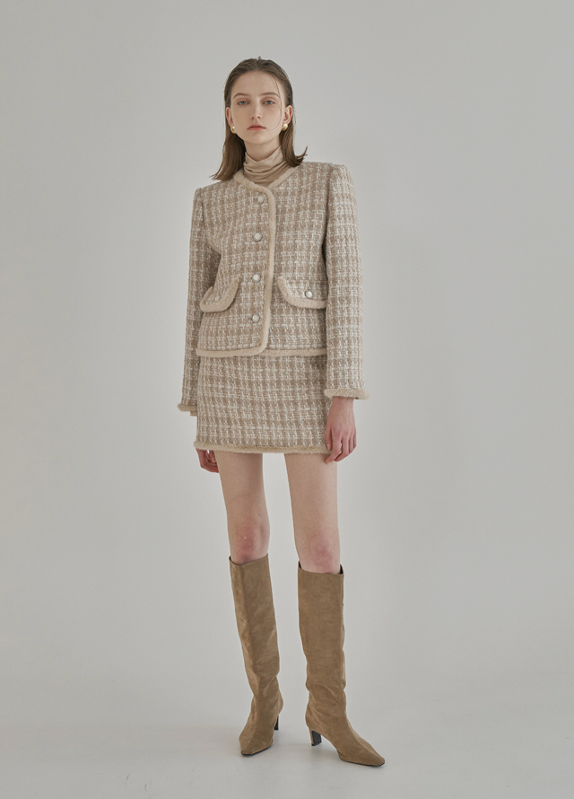 (T-4881)Signature Casual Slim Fit Mock Neck Knit Korea