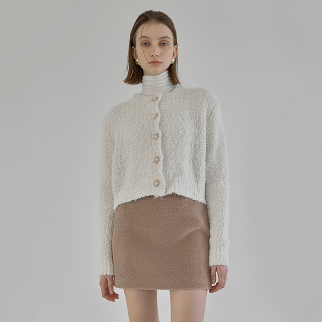 (CD-2046) Soft Buckle Knit Cardigan