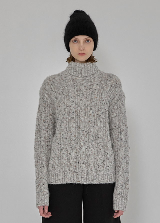 (SK-4710)Wool Bear Set-up Lip Pocket Mini Skirt Korea