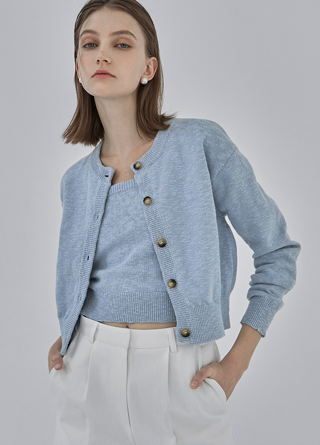 (PT-5375)Slim Line Semi Bootcut Denim Pants Korea