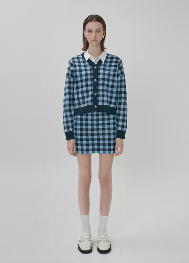 (T-6704) Skashi Point Loose Fit V-Neck Knit Korea