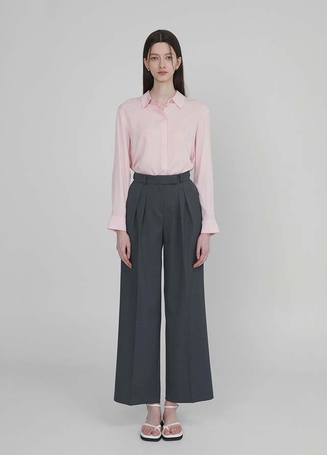 (BL-4131)Soft Standard Embroidered Shirt Korea