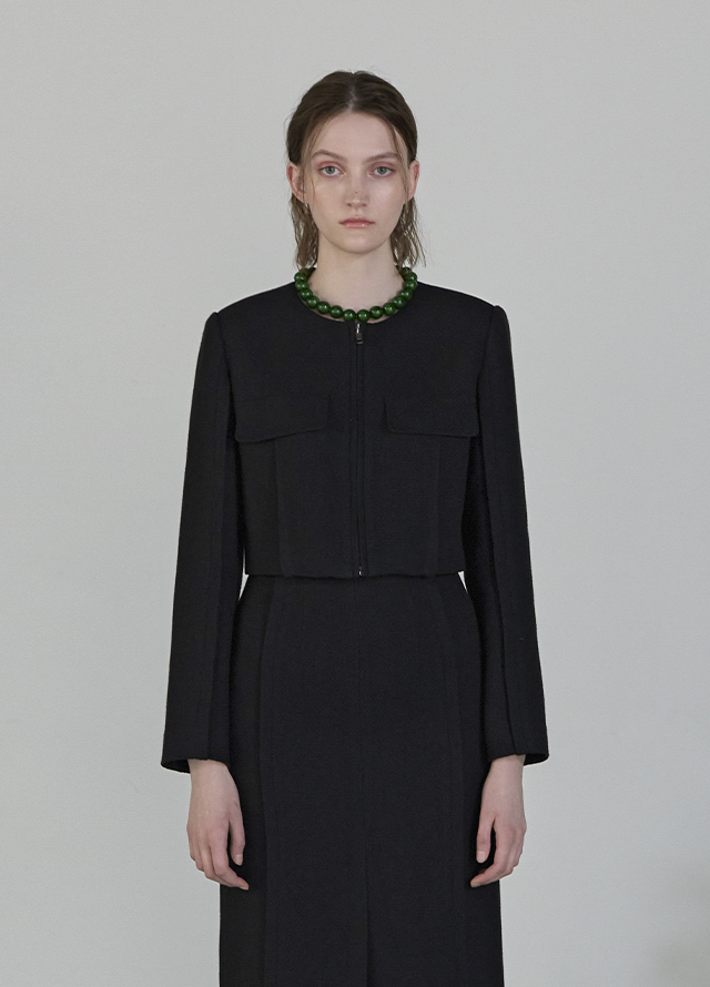 (SK-4766) Jenny Set-up Tweed High Waist Skirt Korea