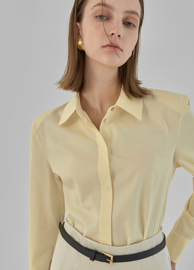 (JK-2802)Stacy Set-up Embroidered Pocket Jacket Korea