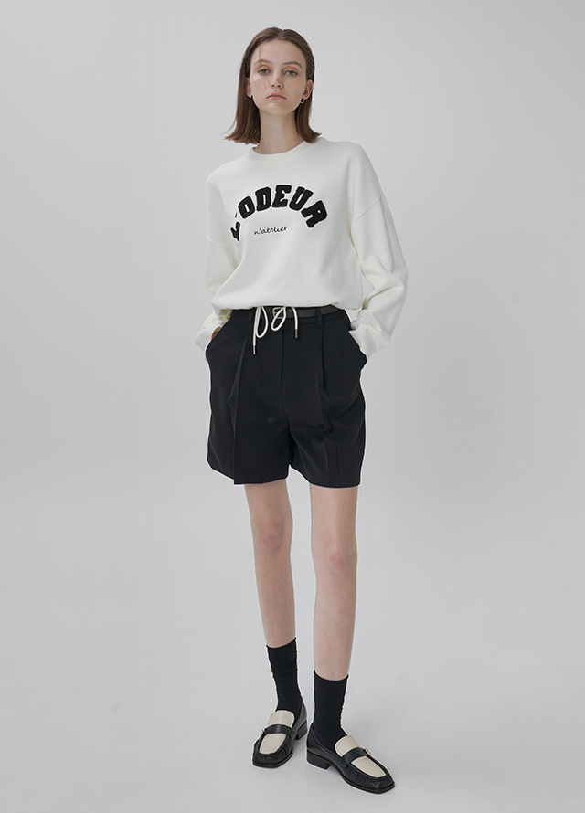 (VT-0235) Luna Cable Buckle V-Neck Vest Korea