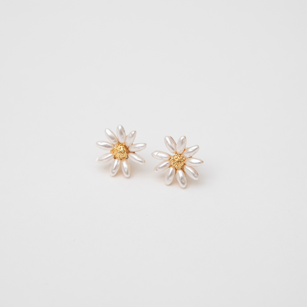 (E-1560) Spring Flower Silver Needle Earrings