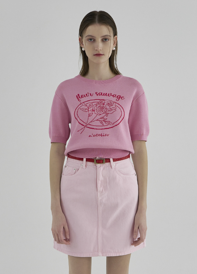 (SK-4751) Dying Set-up Low Color Denim Mini Skirt Korea