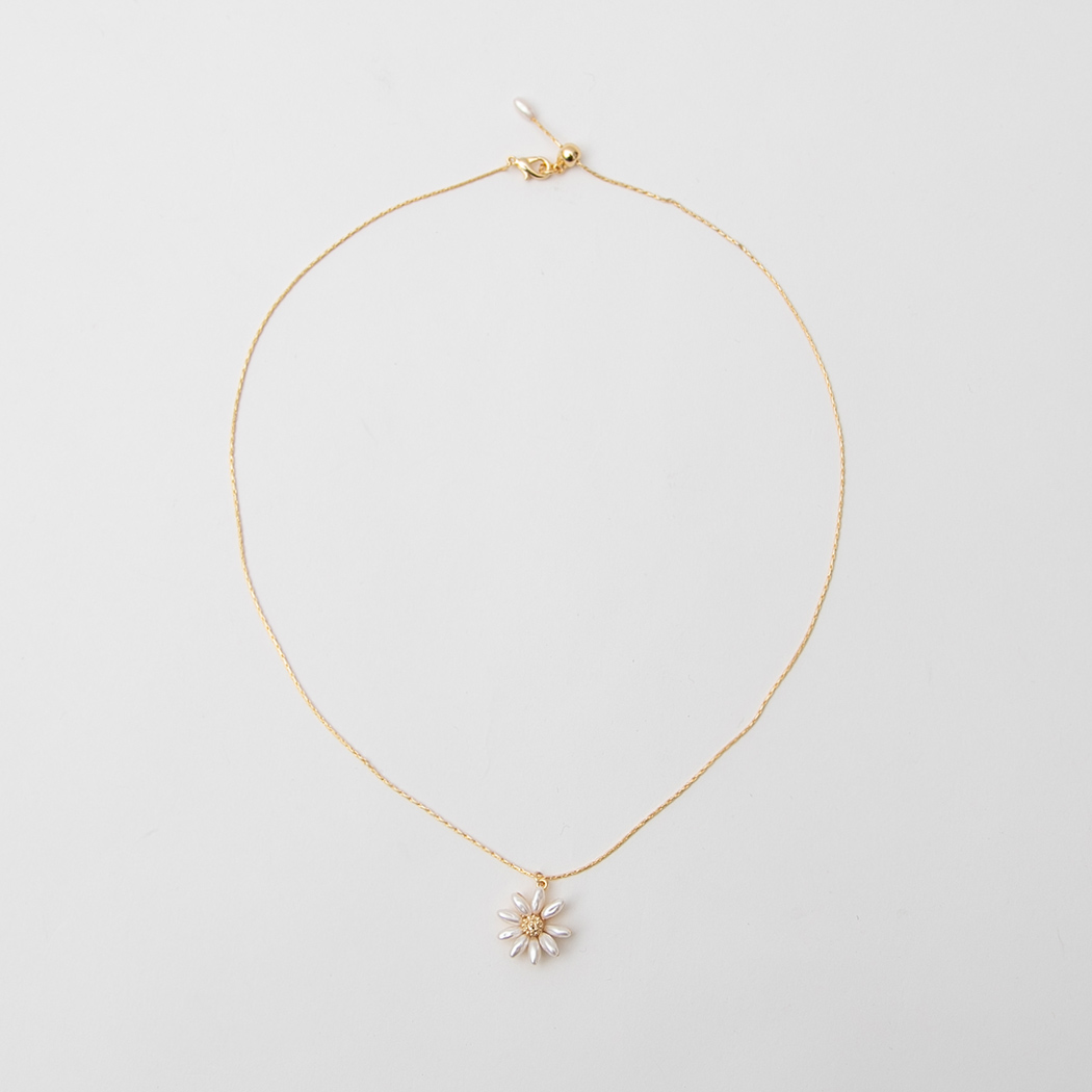 (N-833) Spring Flower Necklace