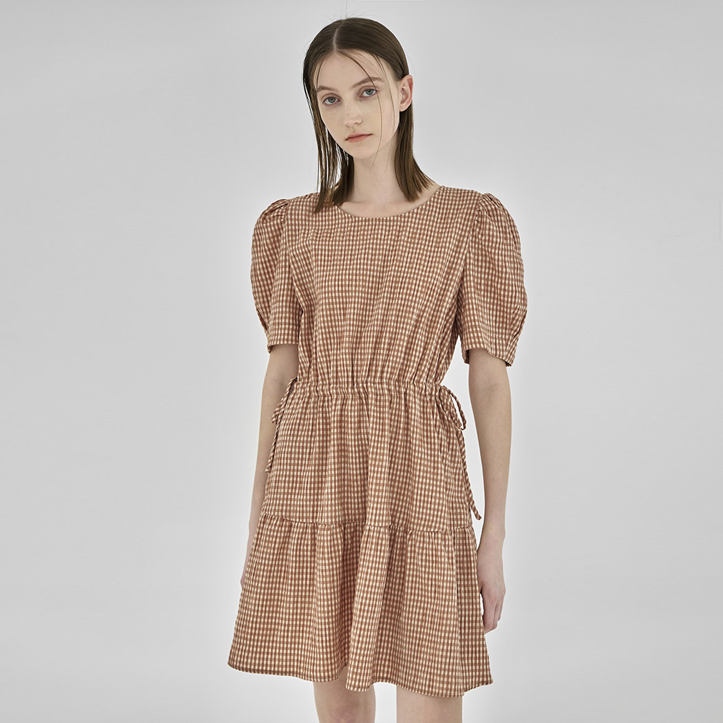 (OP-6045) Check Seersucker Paperback Mini One Piece