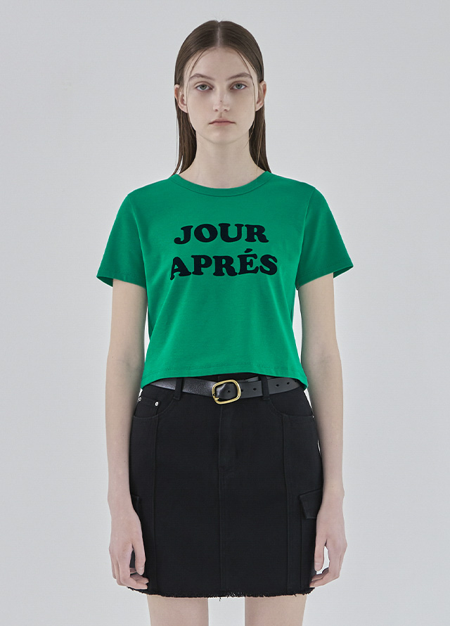 (SK-4754)Cargo Pocket Cotton Denim Mini Skirt Korea