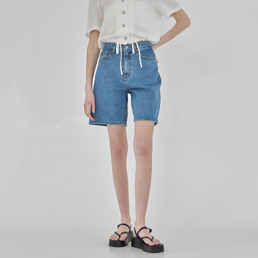 (PT-5435) Daily Half Denim Pants