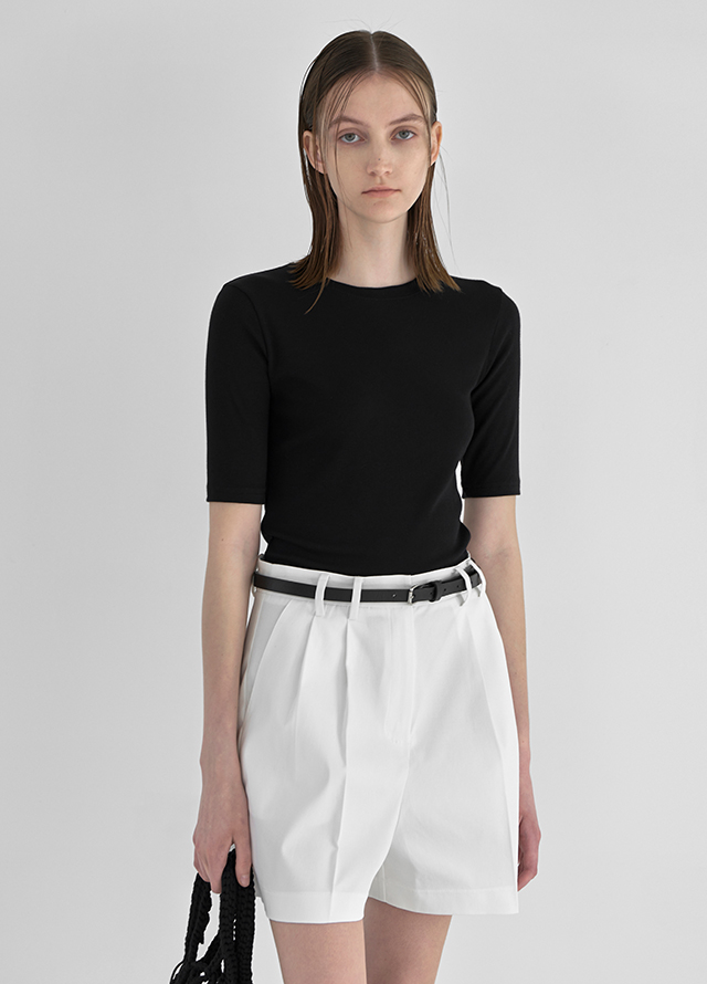 (PT-5198) Slim Band Wide Maxi Pants Korea