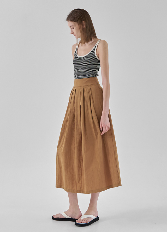 (T-6707) Classic Striped Sleeveless Knit Korea