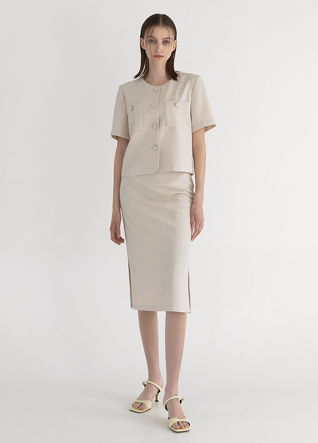 (SH-3394)Slim Strap Kitten Heel Sandals Korea