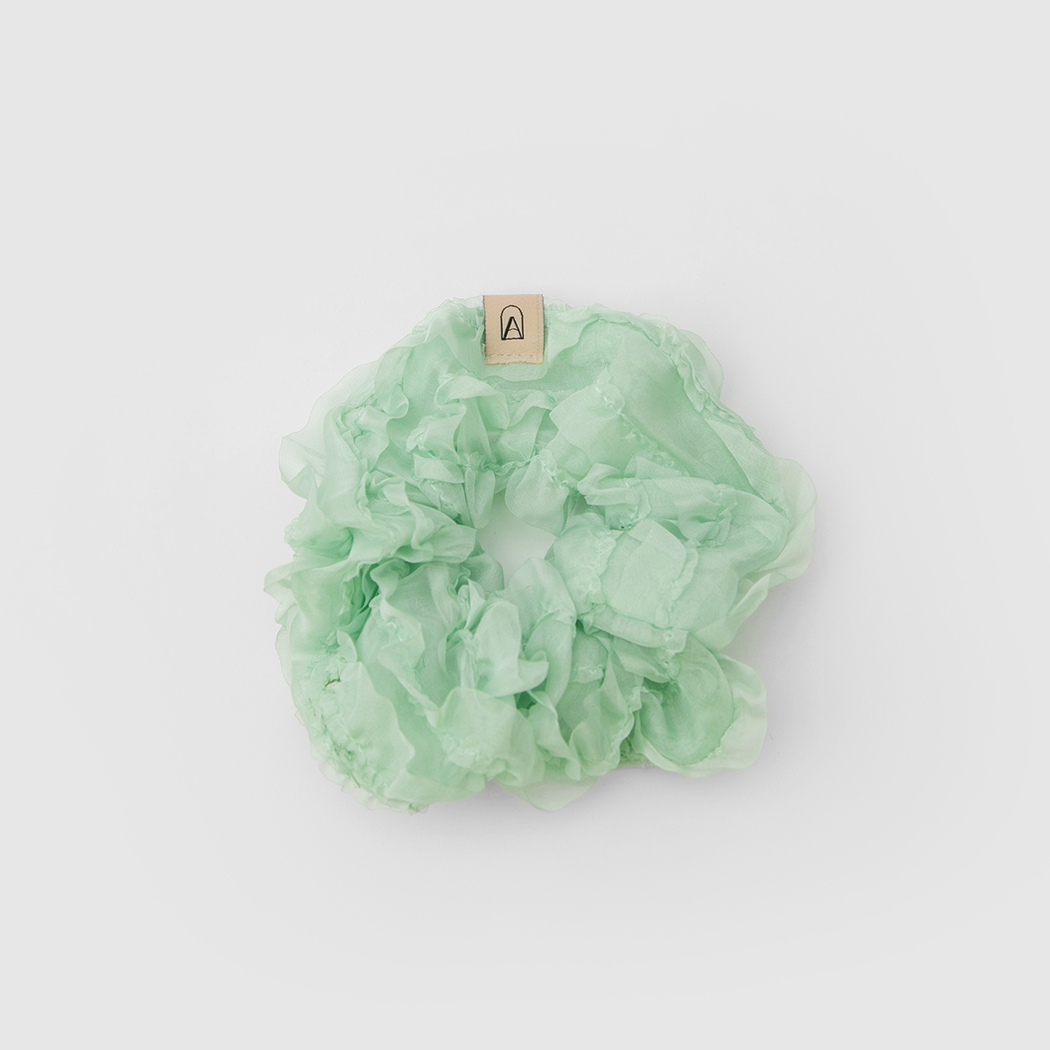 (HC-0026) Frill Chiffon Scrunchie