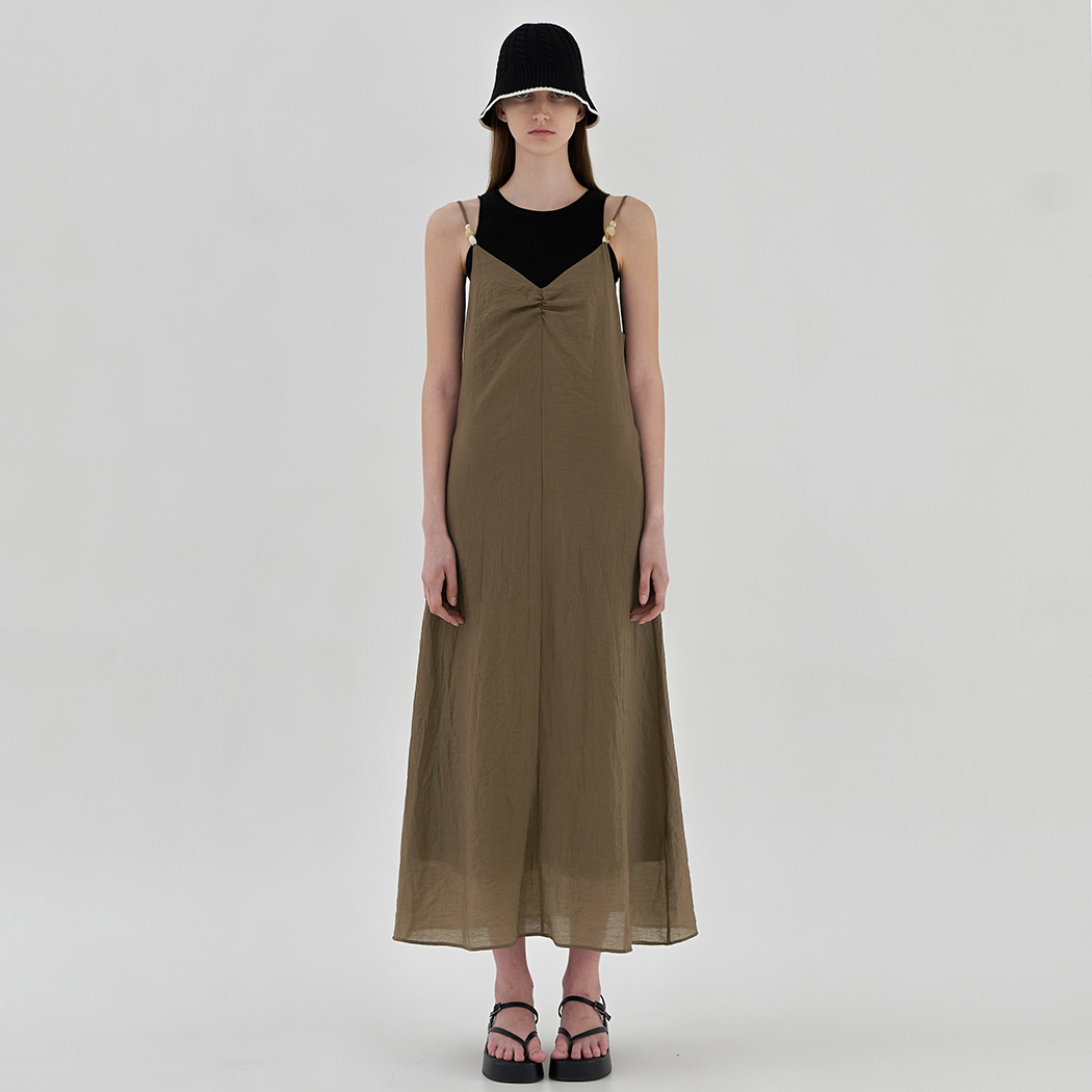 (OP-6085) Summer Strap Point Maxi One Piece