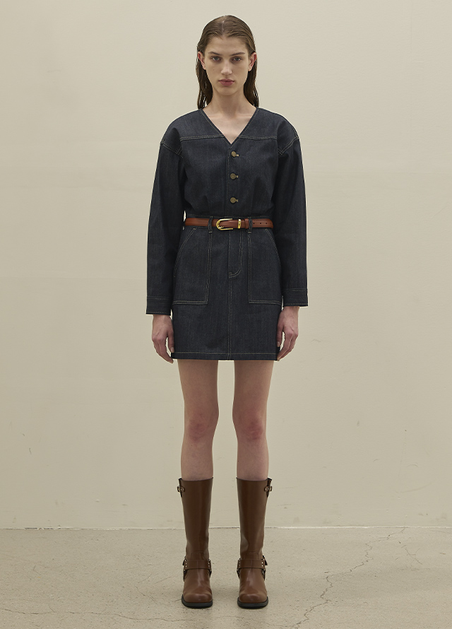 (Z-SH-3399)BUCKLE RIDER BOOTS Korea