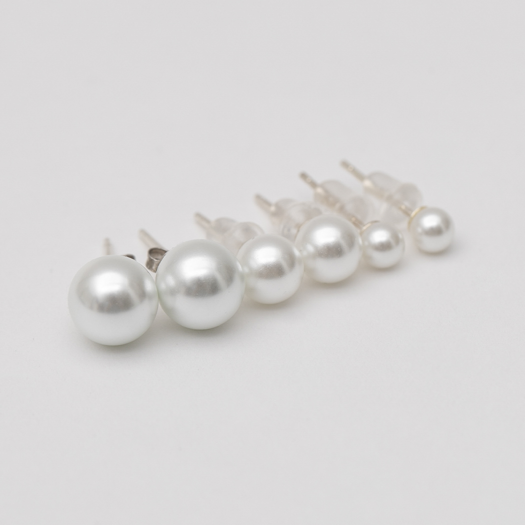 (ZE-1576)PEARL EARRING SET S