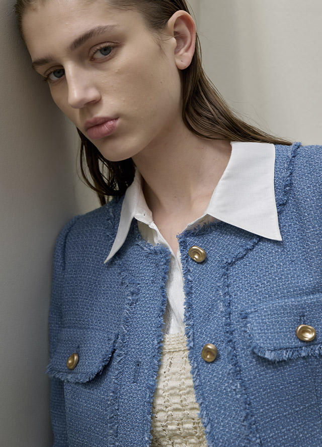 (SK-4845) Yuria Set-up Tweed Mermaid Skirt Korea