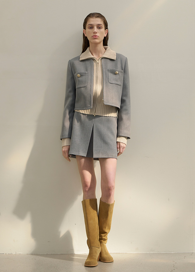 (JK-2856) Erica Set-up Jacket Korea