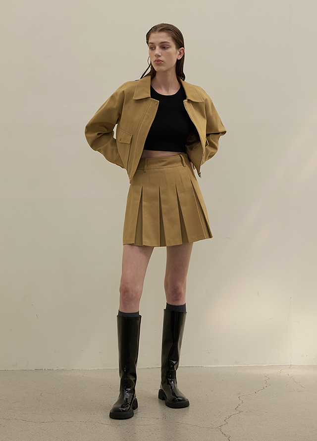 (JK-2872)Heavy Cotton Set-up Casual Short Jacket Korea