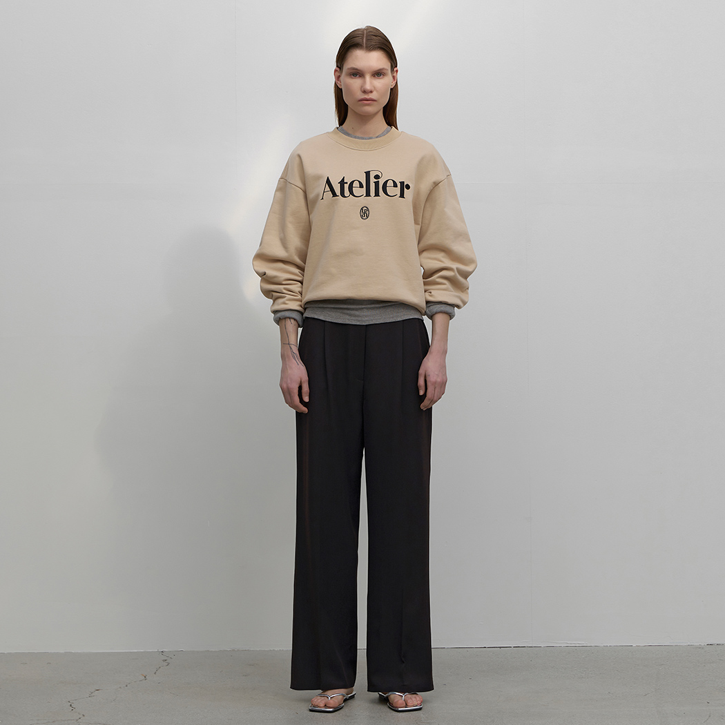 (Z-PT-5457)ESSENTIAL TUCK WIDE PANTS
