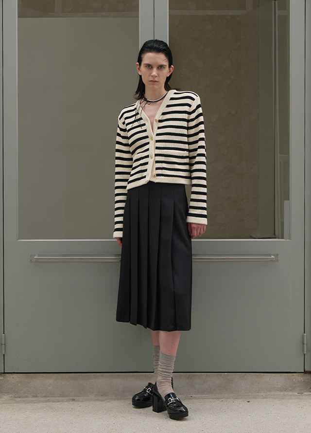 (JK-2842)Roe Set-up Crop Tailored Jacket Korea