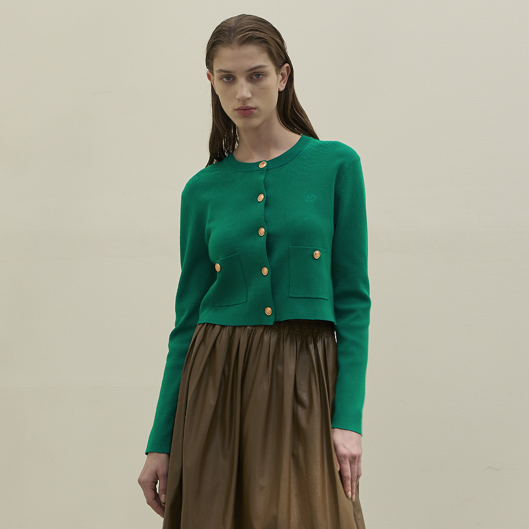 (CD-2072) Blair Crop Knit Cardigan