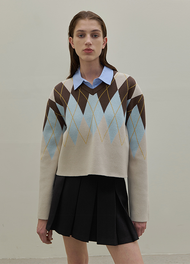 (BL-4169)Embroidered Standard Basic Shirt Korea
