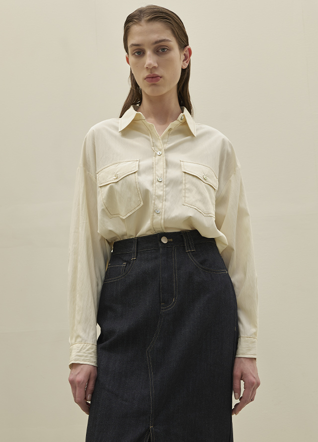 (BL-4157) Tennessee Set-Up Selvage Denim Shirt Korea