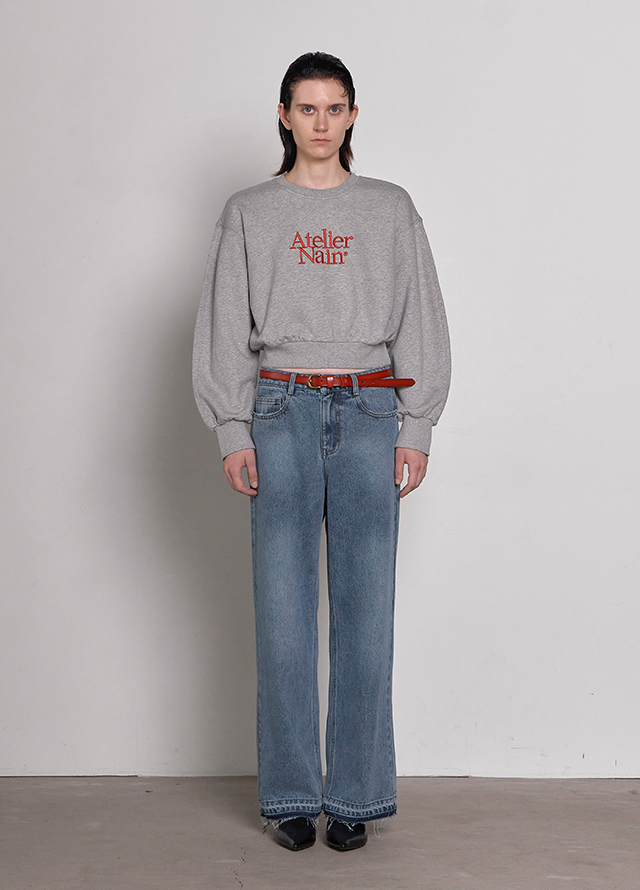(JK-2911) Aaron Set-up Peplum Denim Jacket Korea