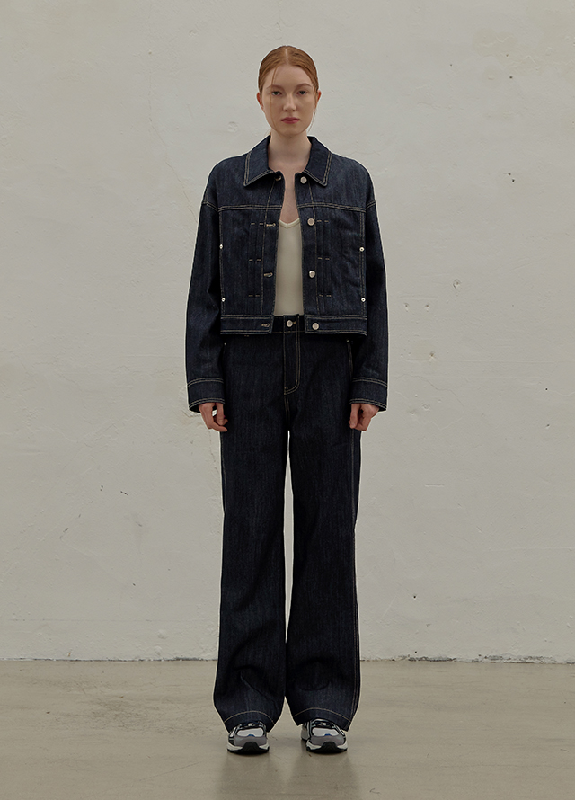 (JK-2854) Martin Set-up Selvage Denim Jacket Korea