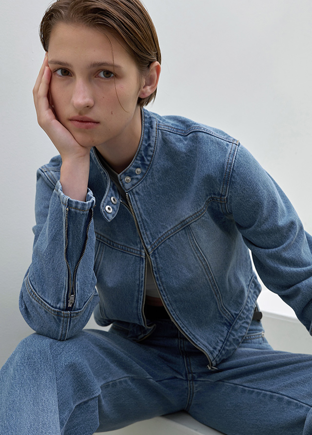 (PT-5444) Selfie Set-up Low Rise Denim Pants Korea
