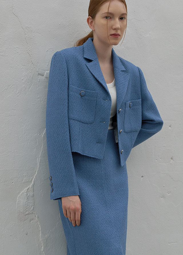 (SK-4838) Our Adele Set-up Tweed Skirt Korea