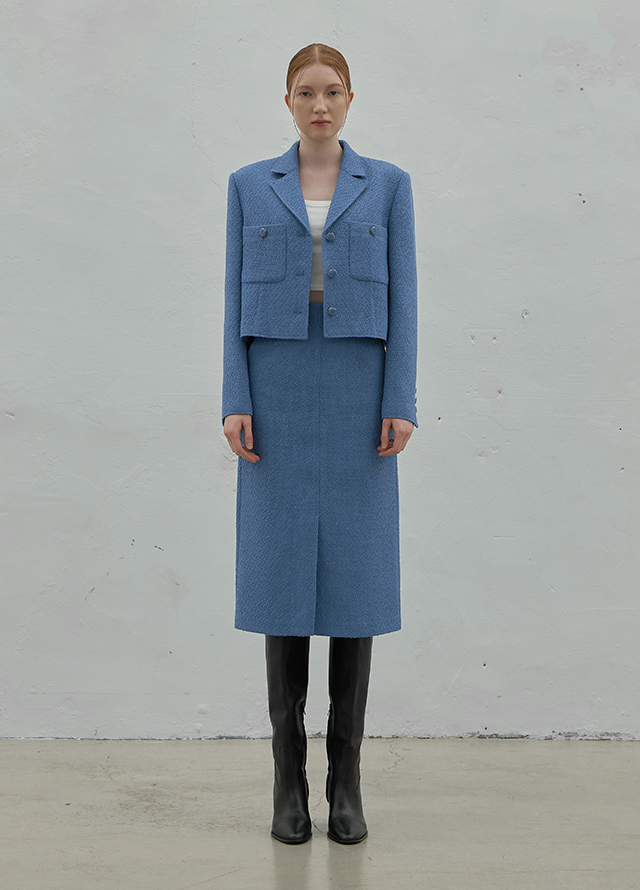(JK-2863) Our Adele Set-up Tweed Jacket Korea